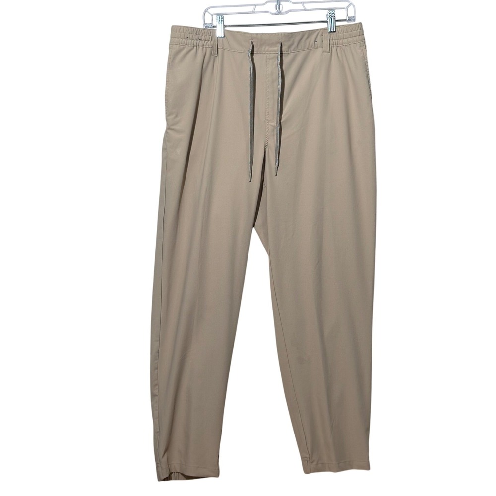 Birdie‎ Bound Performance Jogger Pants Men XL Khaki Tech Golf Stretch Trousers